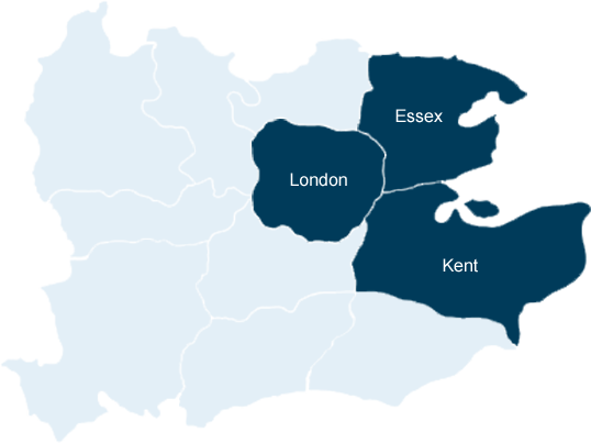 Coverage of Precision Plumbing Solutions includes all of London and Essex 